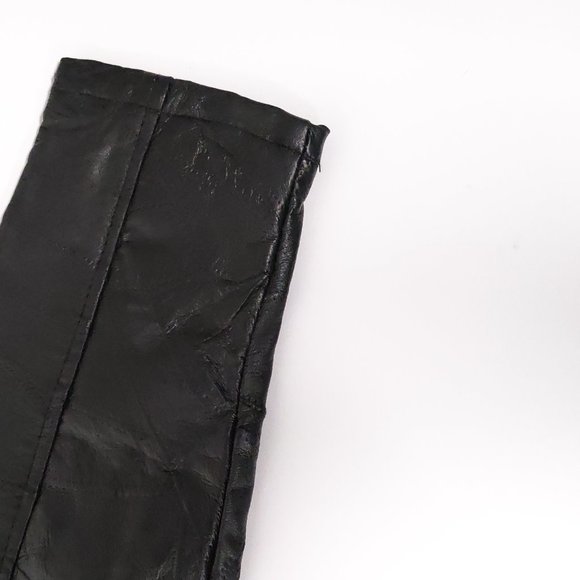 Haband Executive Division Unisex Vintage Style Patchwork Leather Coat  M NWOT - Picture 6 of 7